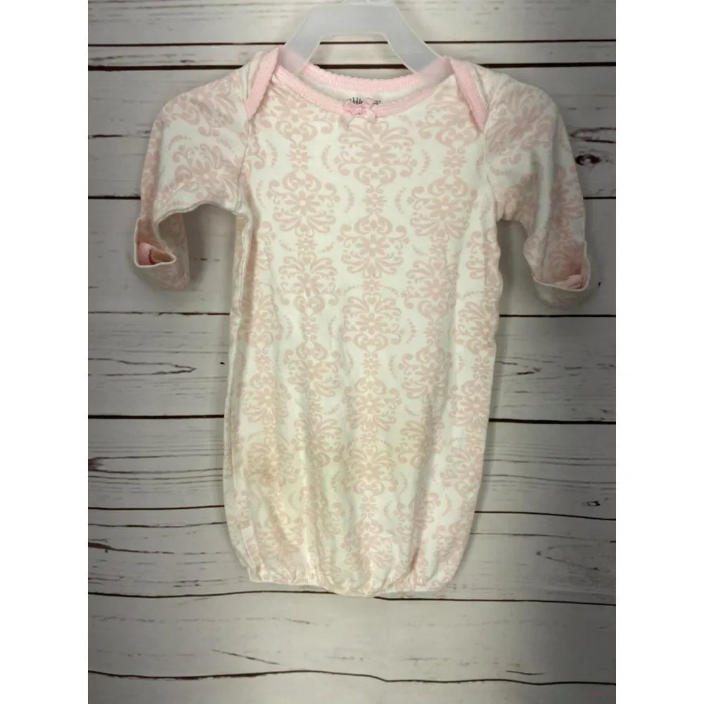 Little‎ Me 0-3 Months Pink Patterned Infant Girl's Sleep Gown